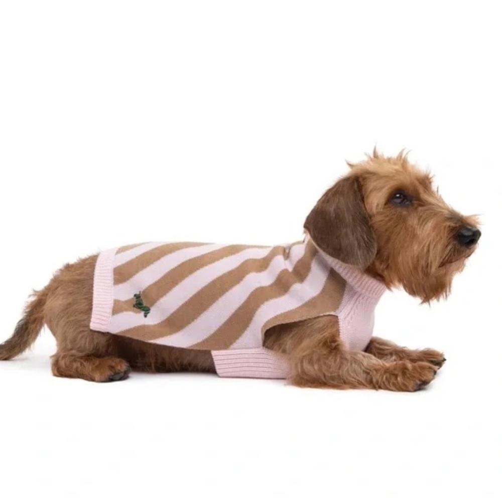 Poldo Dog Couture Italian Merino Wool Striped Dog Sweater